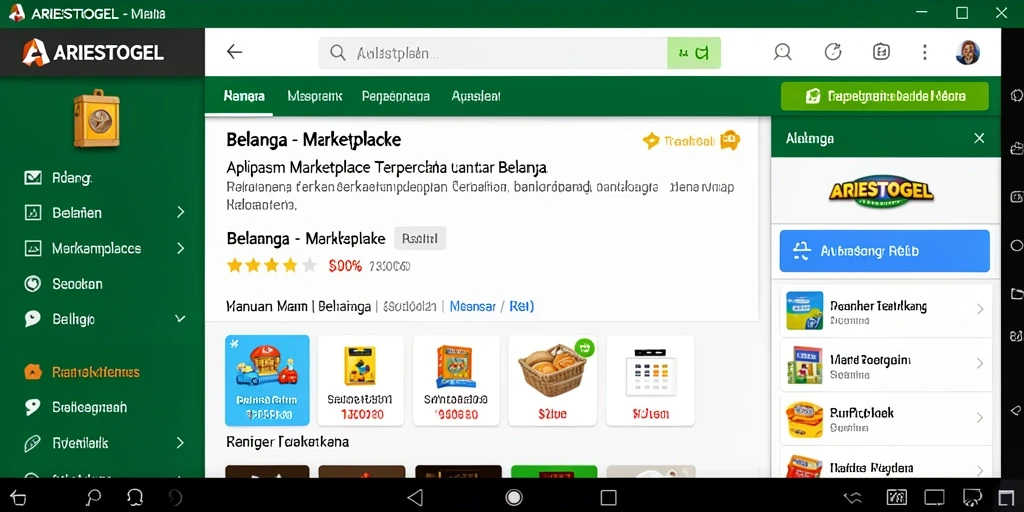 Tampilan antarmuka ARIESTOGEL yang user-friendly dan menarik.