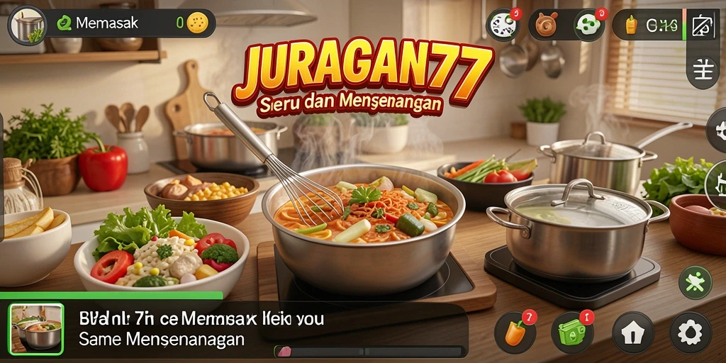 Antarmuka menarik dengan fitur memasak yang menyenangkan.