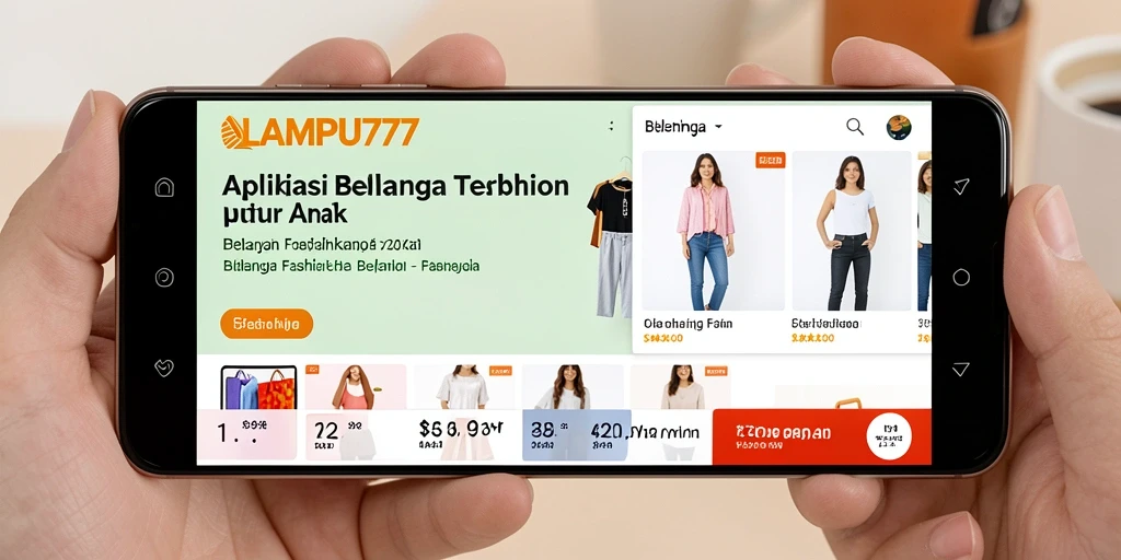 Antarmuka menarik dengan berbagai produk fashion terbaru.