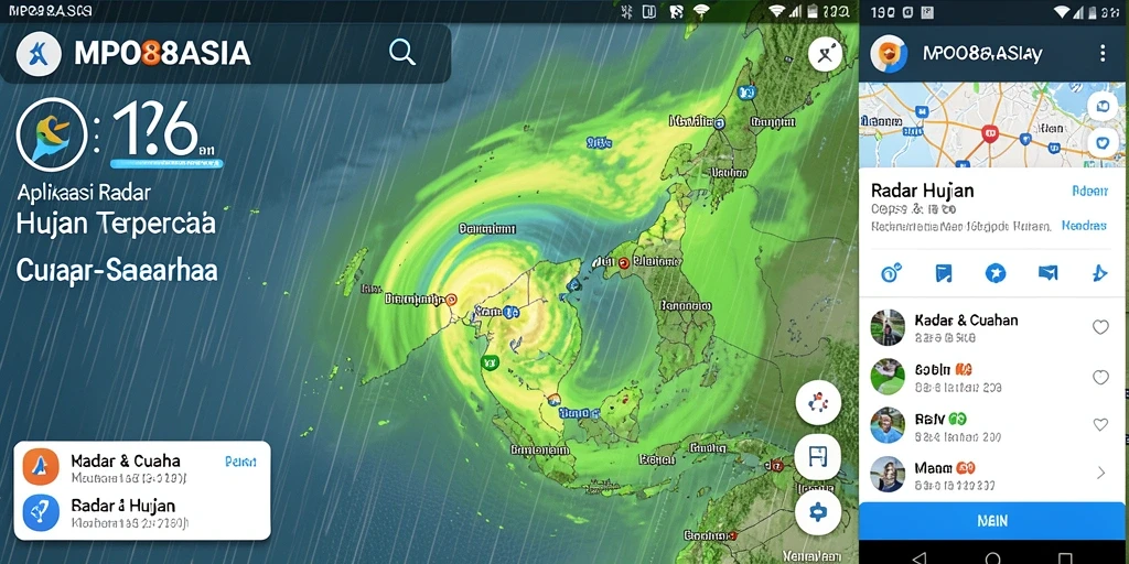 Antarmuka MPO88ASIA menampilkan radar hujan yang akurat dan informatif.