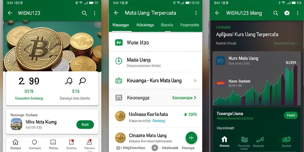Antarmuka WISNU123 menampilkan grafik nilai tukar mata uang dengan jelas.